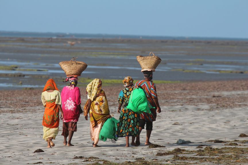 L’océan indien au camping Péponi.